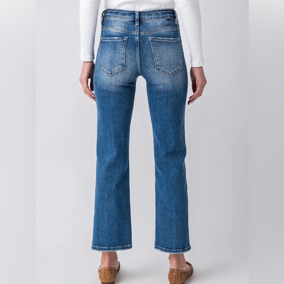 Risen High Rise Stem Hem Jeans by Social Threads, sz 28 - Picture 5 of 12